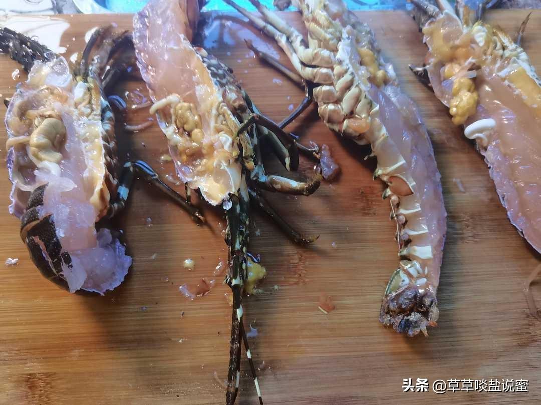 家常清蒸澳洲龙虾的做法_小青龙要怎么做好吃-4